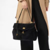 Genuine Leather Convertible Tote - Oversized Shoulder Bag