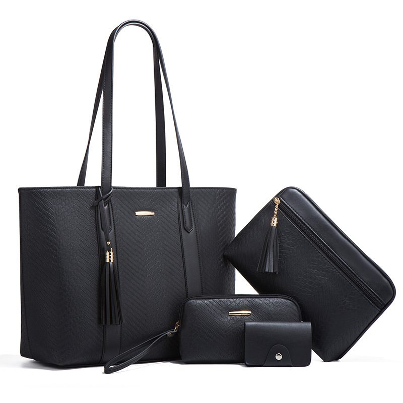 The Leather Tote Collection: A Curated 4-Piece Set for Your Modern Lifestyle