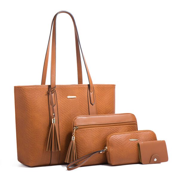 The Leather Tote Collection: A Curated 4-Piece Set for Your Modern Lifestyle