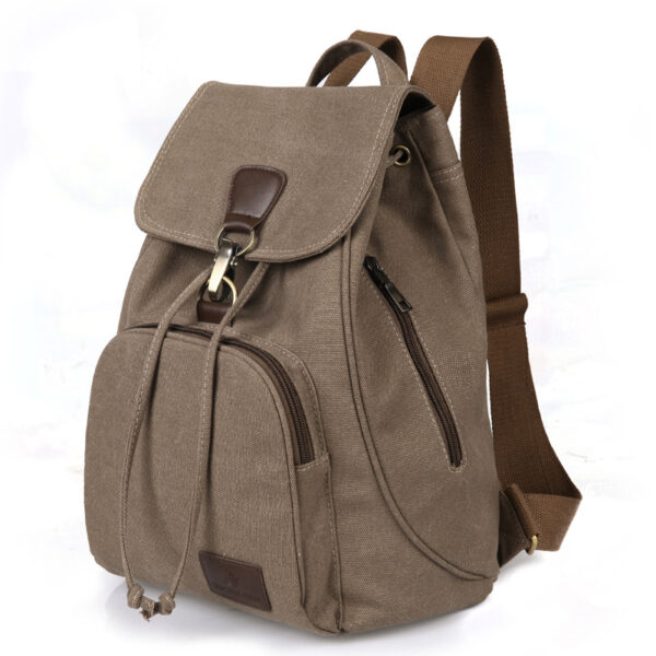 Novella Canvas Backpack: Stylish Vintage Bookbag for Women with a Modern Edge
