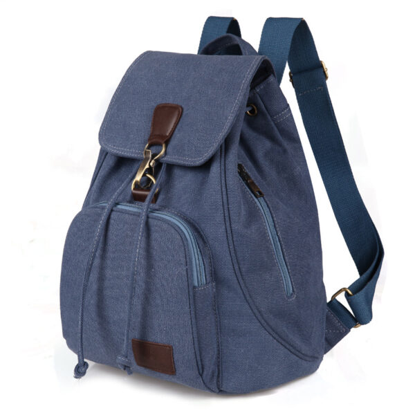 Novella Canvas Backpack: Stylish Vintage Bookbag for Women with a Modern Edge