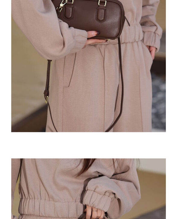 Genuine Leather Boston Pillow Bag - Convertible Crossbody & Top-Handle Purse