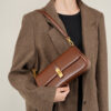 Genuine Leather Baguette Bag - Shoulder & Crossbody Purse