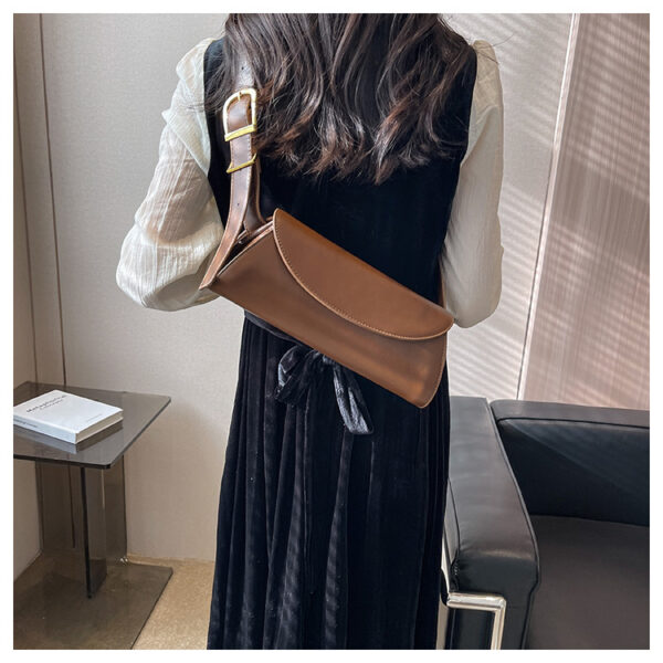 PU leather Crossbody Bag - Edgy Street-Chic Shoulder Purse for Women