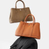 Genuine Leather Bucket Tote - Convertible Crossbody & Shoulder Shopper