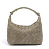 Hand-Woven Matte Leather Tote - Minimalist Handbag