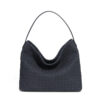 Women's Woven Leather Hobo Bag, Stylish Minimalist Handbag for Everyday Chic
