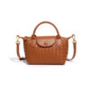 Mini Small Size Braided Luxury Leather Women's top Handle Handbag