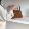 Maillard Vintage Suede Boston Bag - Oversized Matte Finish Leather Tote