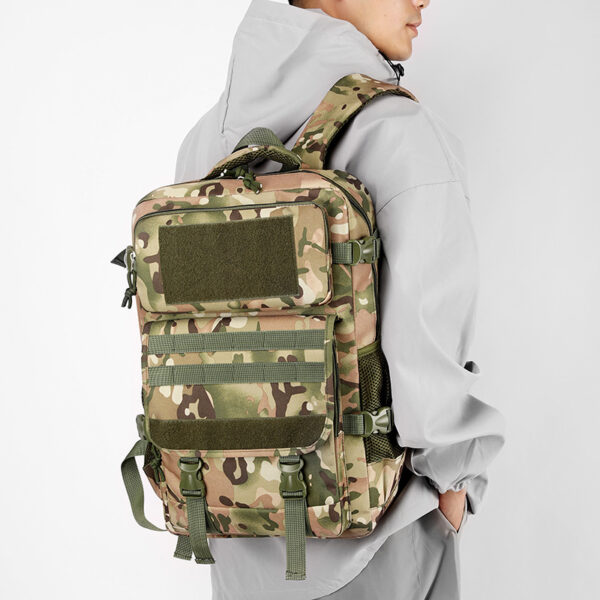 Vanguard MOLLE Backpack: Large-Capacity Camo Hiking Pack with Tactical Organization