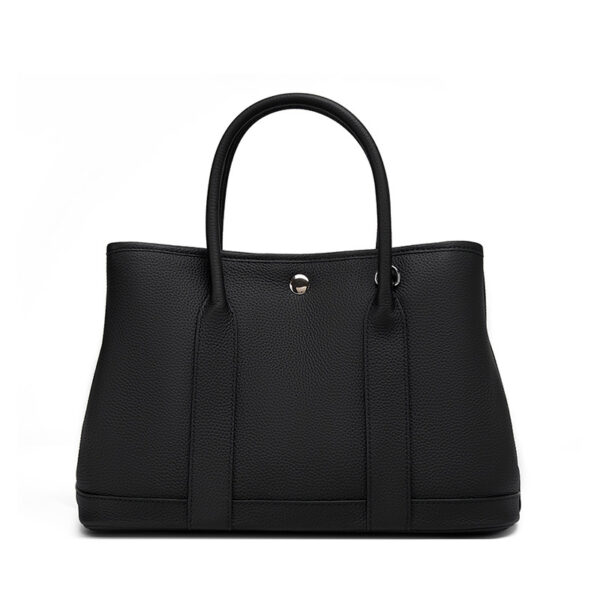 Genuine Leather Bucket Tote - Convertible Crossbody & Shoulder Shopper