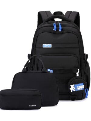 Trendy Large Capacity Nylon Backpack - Versatile Laptop Backpack for High School & College