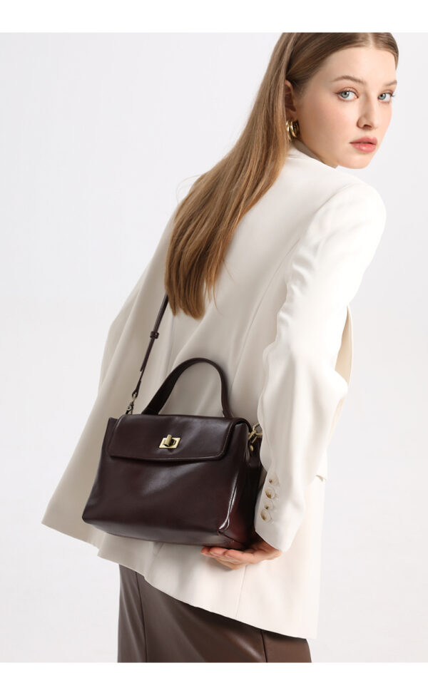Genuine Leather Handbag & Crossbody Bag - Vintage Shoulder Purse
