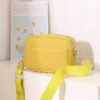 Solid Color PU Square Crossbody Bag - Stylish Shoulder Purse