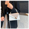 Trendy Color-Block Stone-Pattern Mini Square Bag