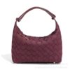 Hand-Woven Matte Leather Tote - Minimalist Handbag