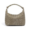 Hand-Woven Matte Leather Tote - Minimalist Handbag