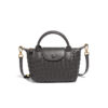 Mini Small Size Braided Luxury Leather Women's top Handle Handbag