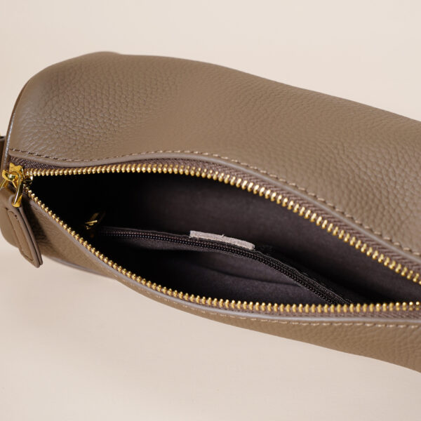 Genuine Leather Underarm Bag - Minimalist Crossbody Purse