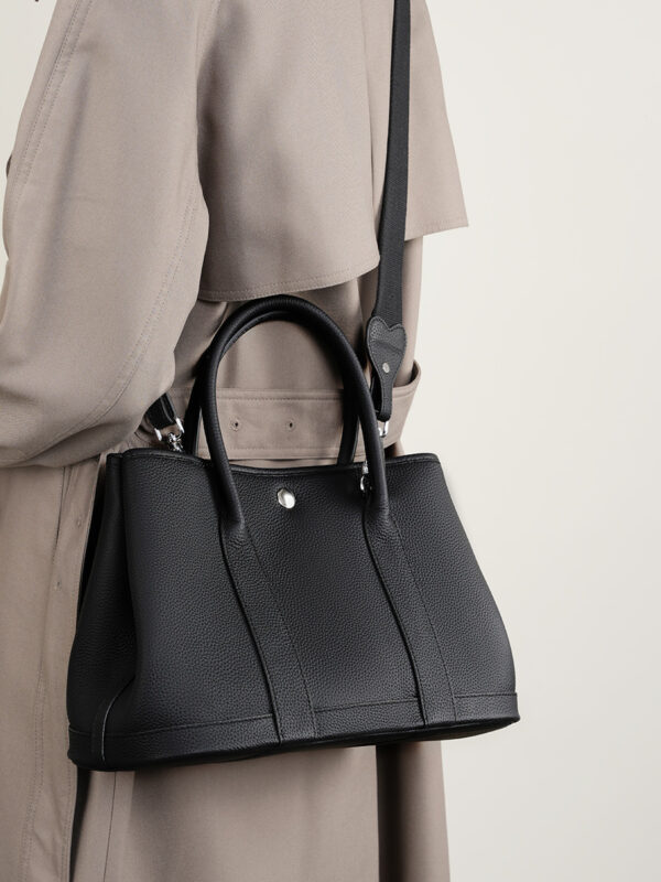 Genuine Leather Bucket Tote - Convertible Crossbody & Shoulder Shopper