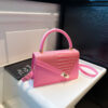 Trendy Color-Block Stone-Pattern Mini Square Bag
