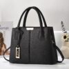 Spacious Convertible Tote with Metal Tag