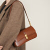 Genuine Leather Baguette Bag - Shoulder & Crossbody Purse