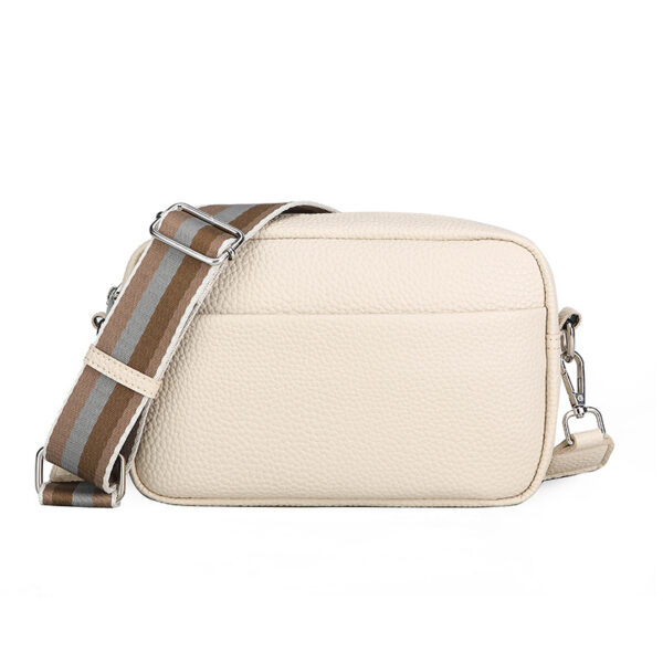 Solid Color PU Square Crossbody Bag - Stylish Shoulder Purse