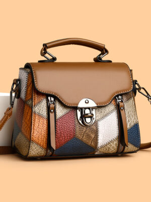 Convertible Leather Tote Bag - Spacious Designer Handbag as Shoulder Bag or Crossbody