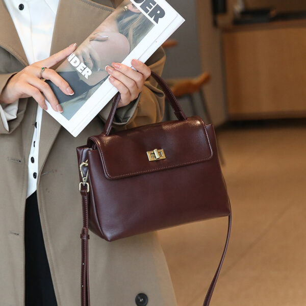 Genuine Leather Handbag & Crossbody Bag - Vintage Shoulder Purse