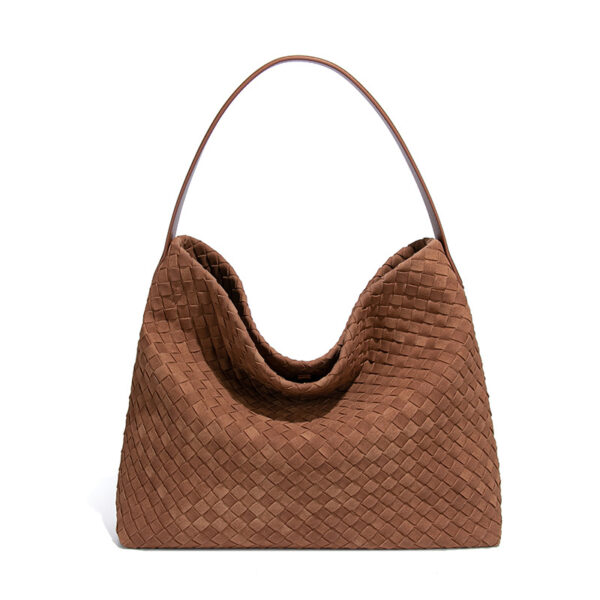 Women's Woven Leather Hobo Bag, Stylish Minimalist Handbag for Everyday Chic