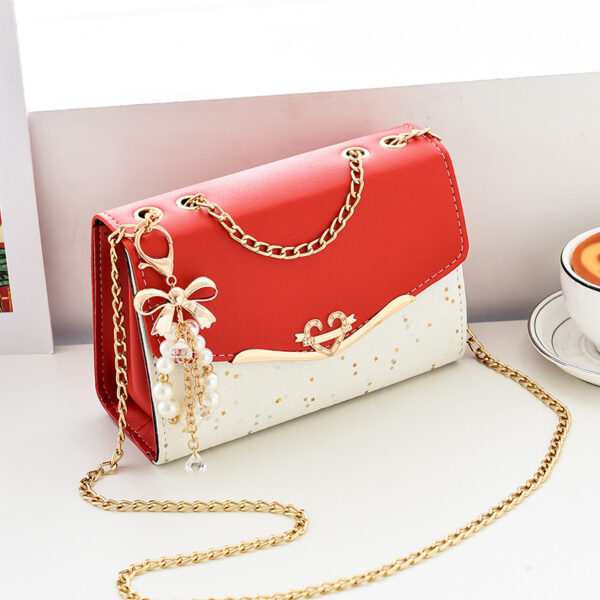 Sparkling Chain Strap Crossbody Bag