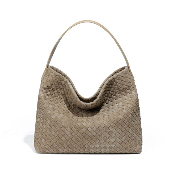 Women's Woven Leather Hobo Bag, Stylish Minimalist Handbag for Everyday Chic
