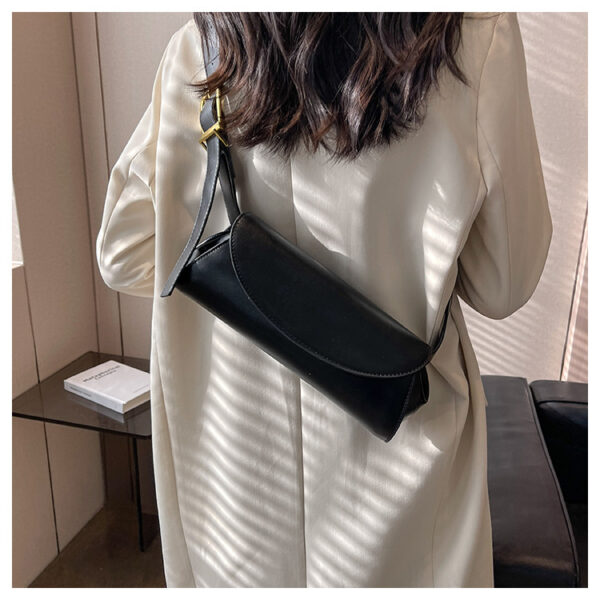 PU leather Crossbody Bag - Edgy Street-Chic Shoulder Purse for Women