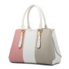 Color Block PU Leather Women’s Handbag Set