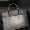 Urban Elite: Minimalist Two-Tone Business Briefcase