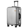 Expandable Aluminum Frame Luggage Set 24 28 Inch with USB Charging Port