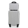 Oxford Fabric Expandable Luggage Set 3-Piece Softside Travel Suitcase