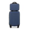 Oxford Fabric Expandable Luggage Set 3-Piece Softside Travel Suitcase