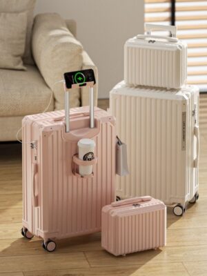 Front-Opening Laptop Luggage 20 Inch Business Carry-On with Wet Pack