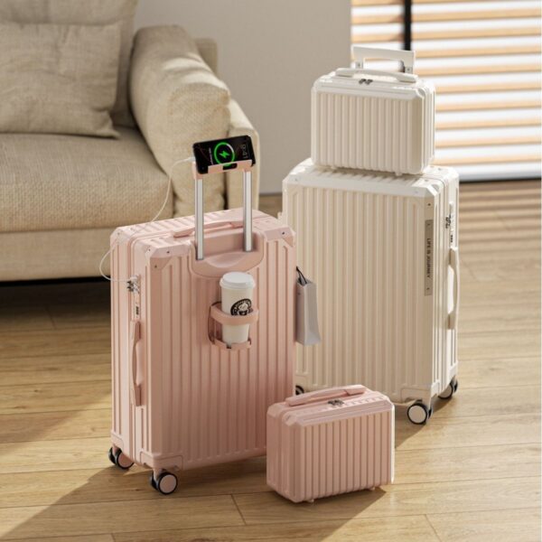 Front-Opening Laptop Luggage 20 Inch Business Carry-On with Wet Pack