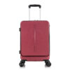 Vintage Retro Aluminum Luggage Set 3-Piece 20 24 28 Inch with Leather Trim