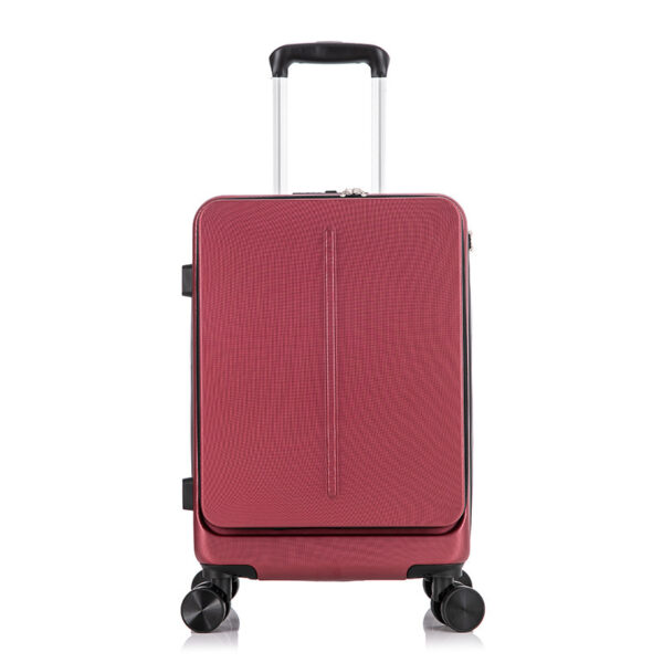Vintage Retro Aluminum Luggage Set 3-Piece 20 24 28 Inch with Leather Trim