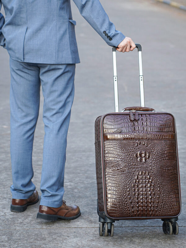 Smart GPS-Tracking Luggage 24 Inch with Digital Weight Scale and Fingerprint Lock