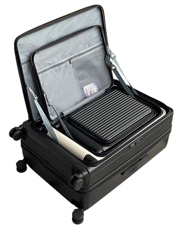 Polarized Color Gradient ABS Luggage Set 20 24 28 Inch with Matching Tote
