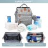 Packable Stroller Organizer Diaper Bag with Cup Holders and Phone Mount