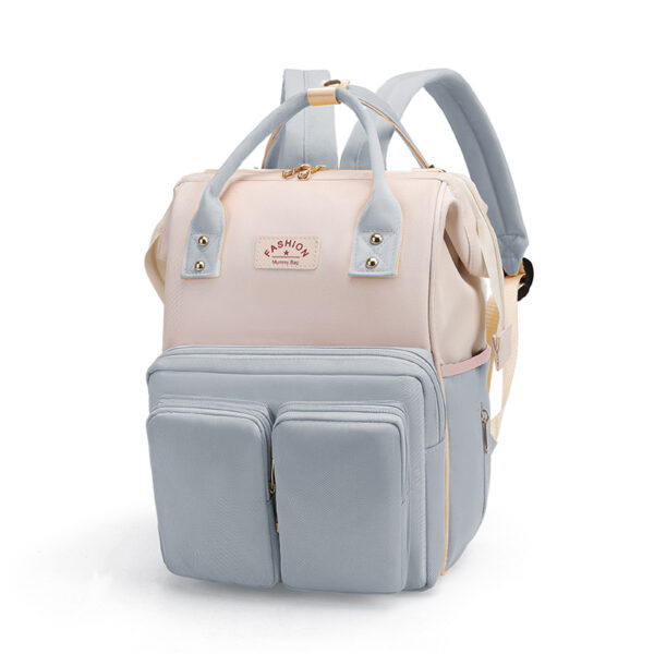 Stylish Vegan Leather Diaper Bag Backpack with Gold Hardware Designer Look