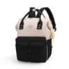 Stylish Vegan Leather Diaper Bag Backpack with Gold Hardware Designer Look