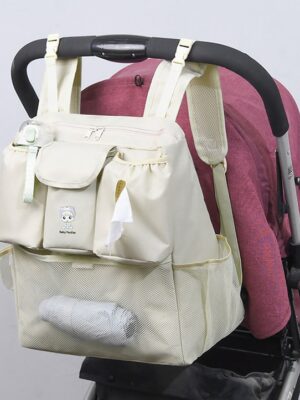 Compact Portable Diaper Clutch Bag with Wipes Dispenser Minimalist Design