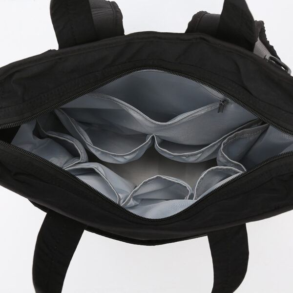 Travel Bassinet Diaper Bag 2-in-1 Airplane-Friendly with Privacy Canopy